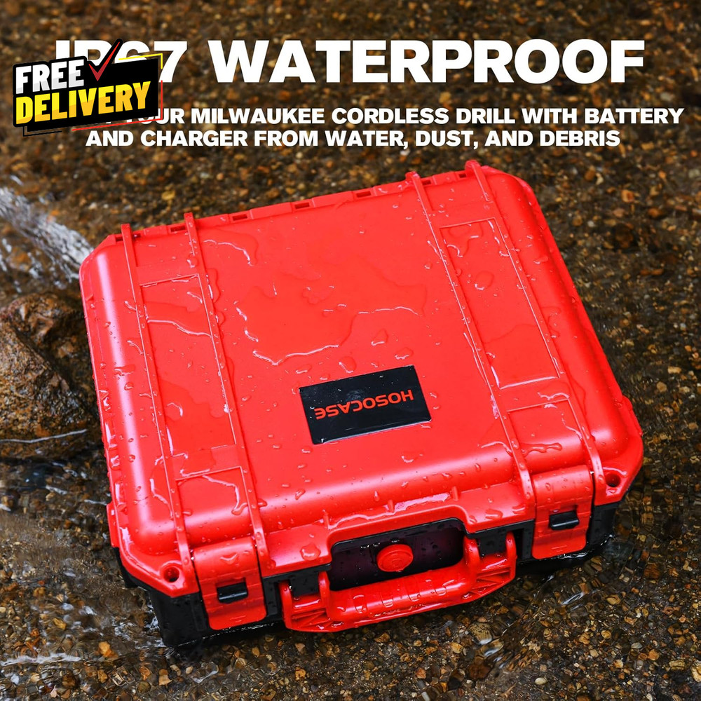 Tool Case for Milwaukee M18 Impact Drill Driver Combo Kit - Tool Box