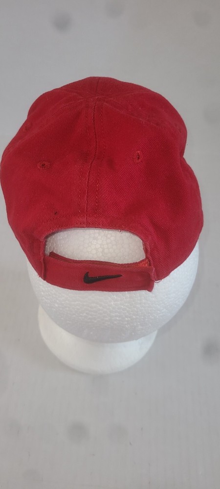 Nike Toddler Hat Cap Adjustable Strapback Black On Red