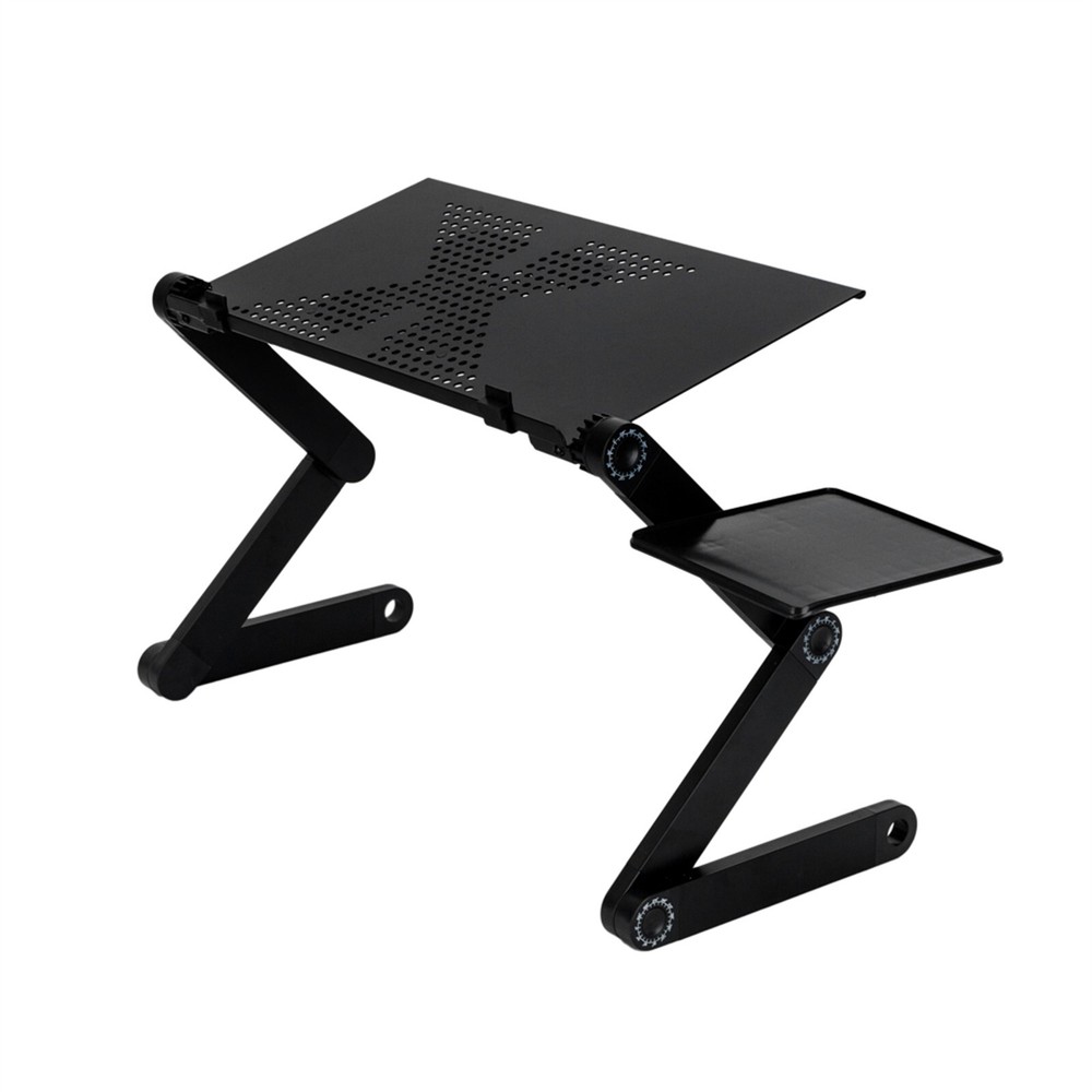 US 360°Adjustable Laptop Table Stand Lap Sofa Bed Tray Foldable PC Notebook Desk