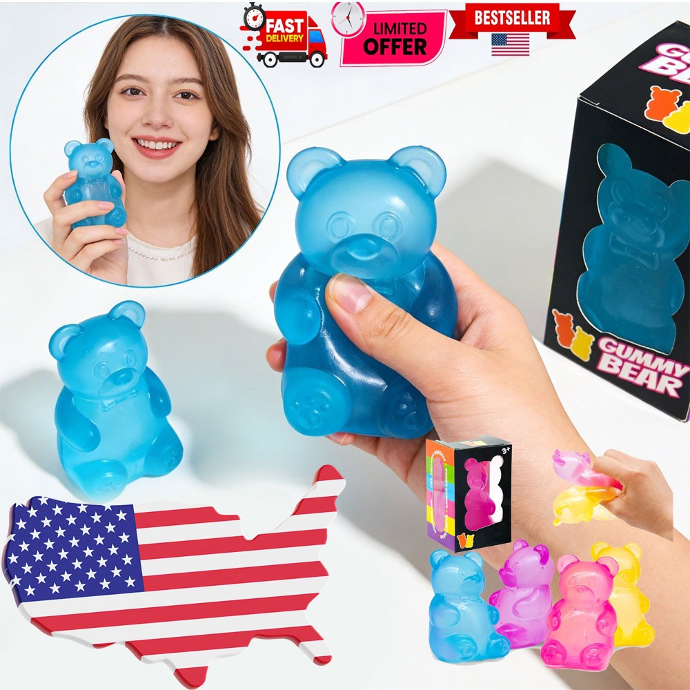 Squishy Stress Relief Bear - Fidget Sensory Toy