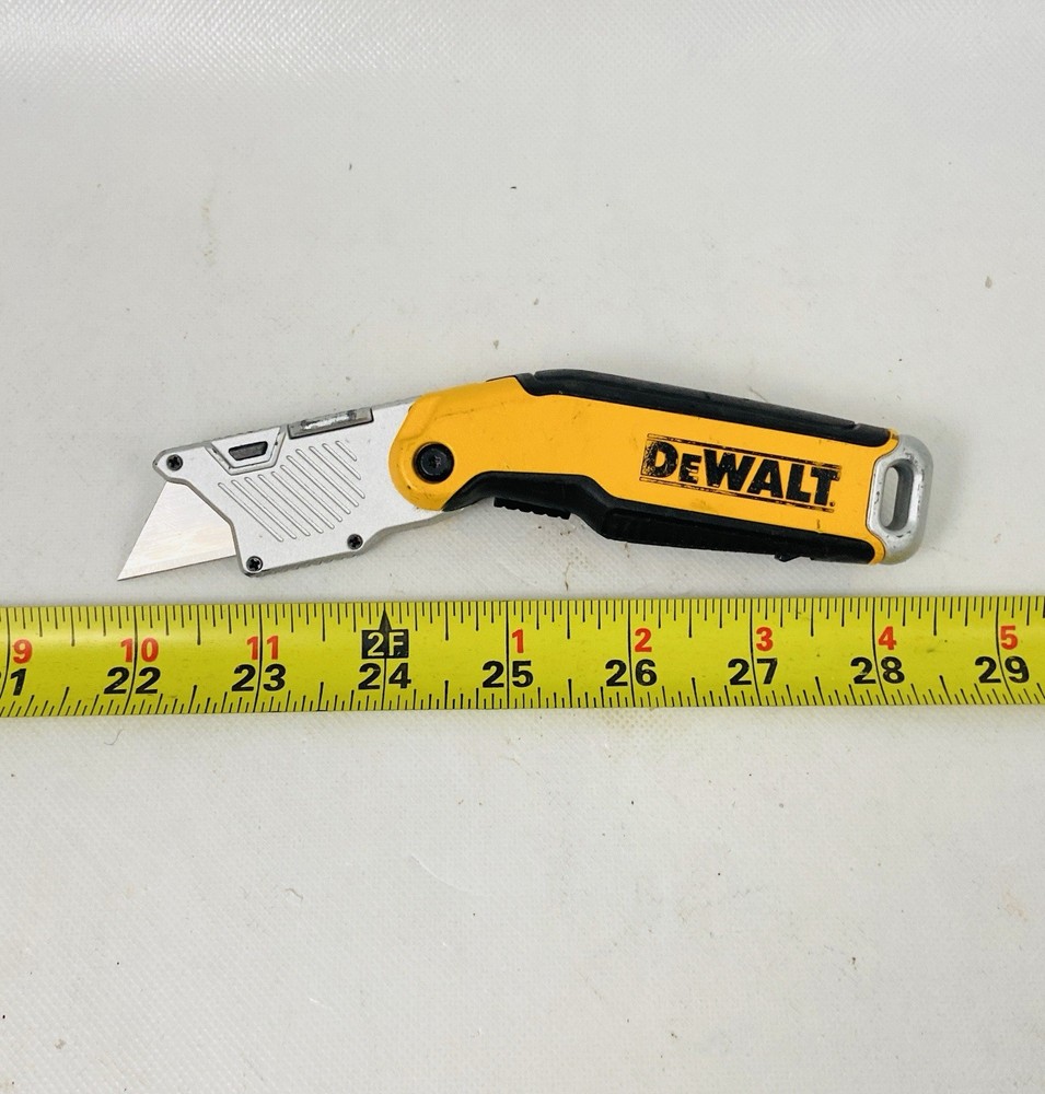 🌟DeWalt Folding Pocket Utility Knife Fixed Blade Box Cutter Razor, NICE!
