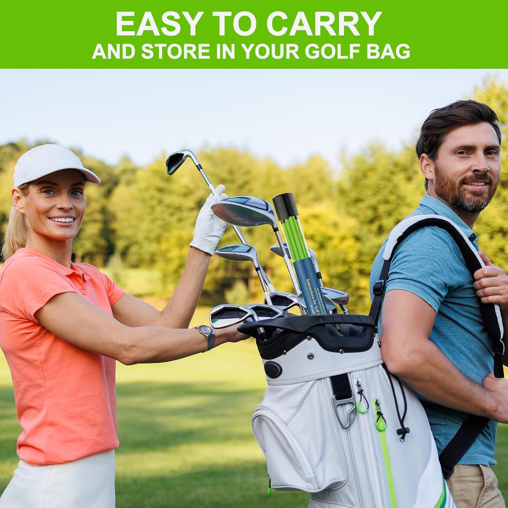 Golf Alignment Sticks 2 Pack,Golf Alignment Rods Upgraded 48" Collapsible Golf P