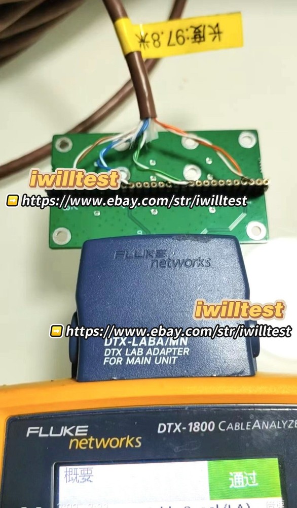 Fluke DTX-LABA/MN Cable Certification Module Adapter For Main Unit 305m*IW