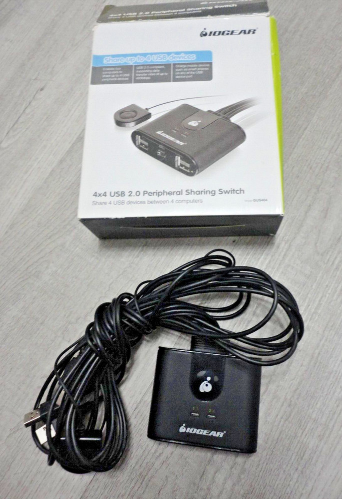 IOGEAR 4x4 USB 2.0 Peripheral Sharing Switch