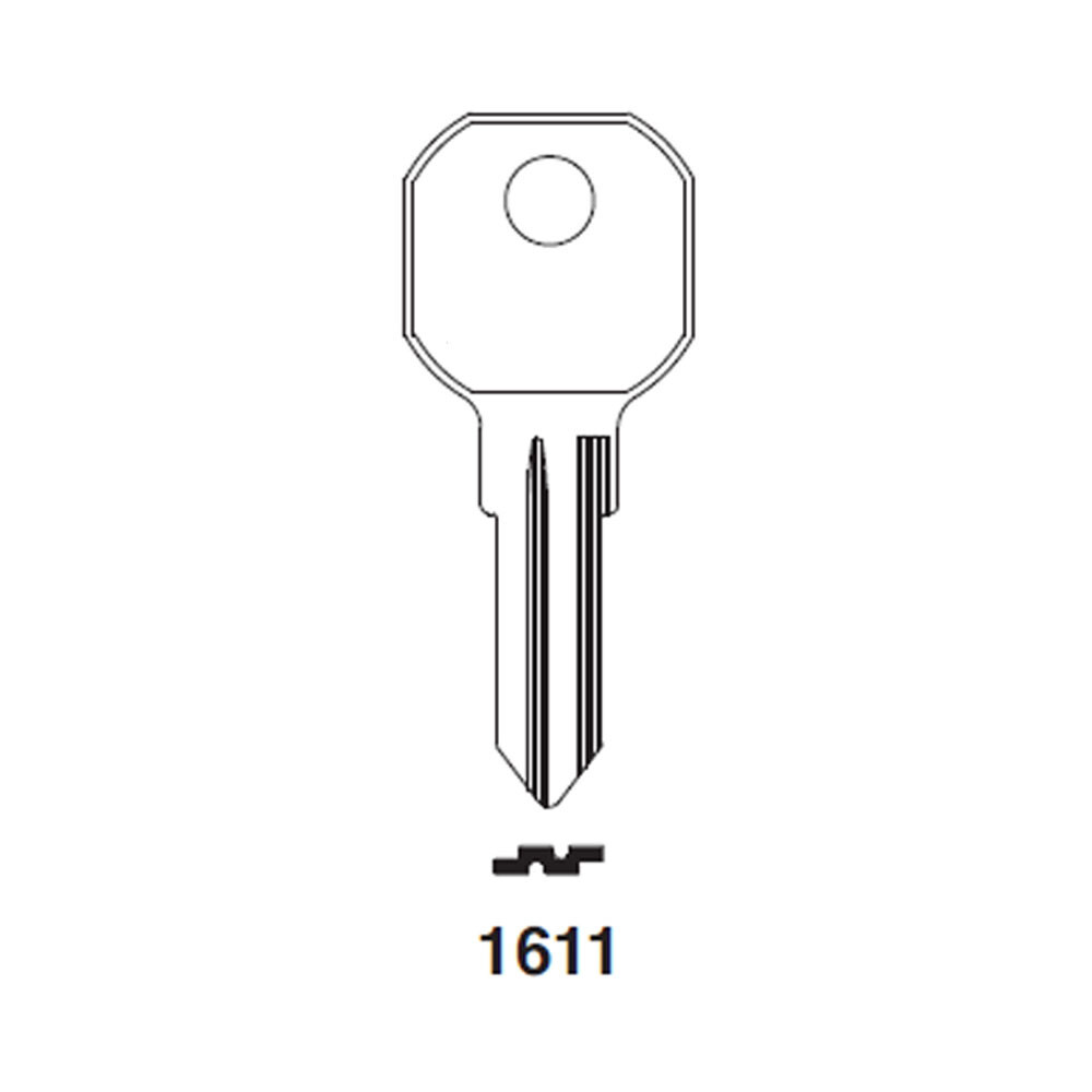 1611 Key Blank – Nickel