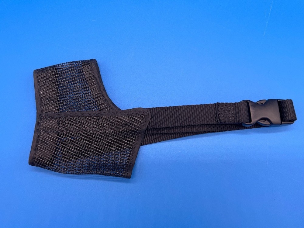 Dog Muzzle Black Mesh With Adjustable Strap Size 2