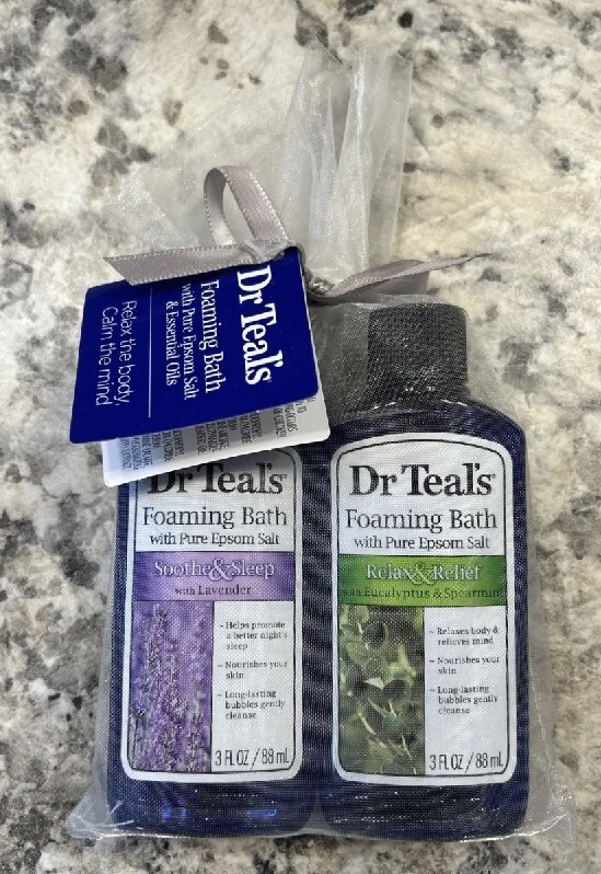 Dr Teal's 3oz Relax & Relief Lavender Foaming Bath & Eucalyptus Foaming Bath 2PC