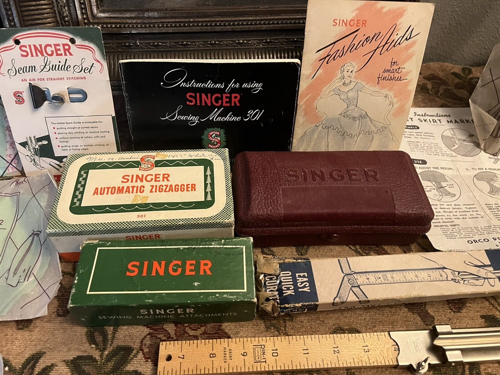 Singer Automatic Zigzagger Attachment 160985 fit 221 & Stitch Patterns Set #2