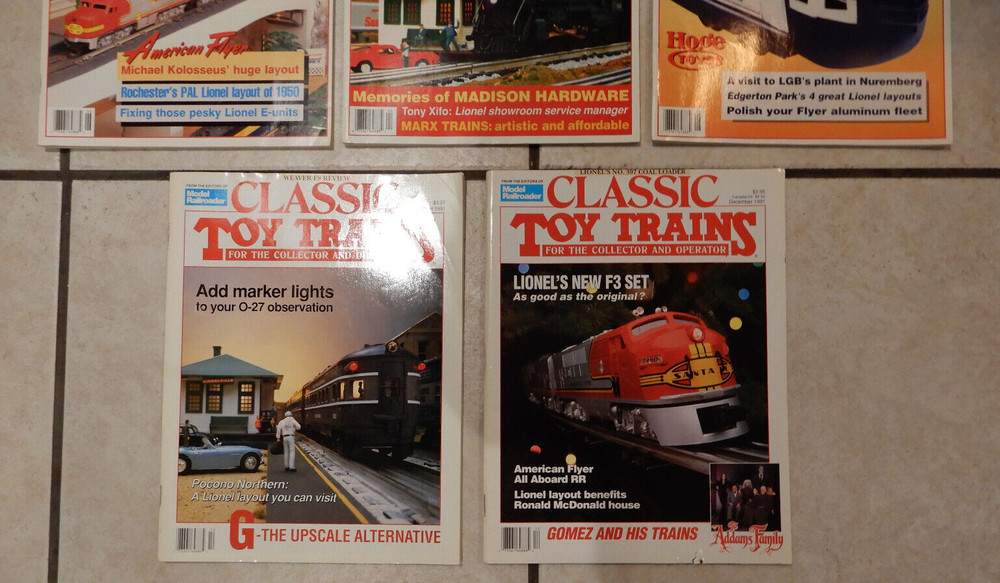 Classic Toy Trains 1991 - 5 Issues