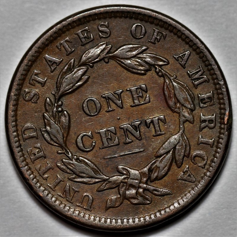 1838 Coronet Head Large Cent - US 1c Copper Coin