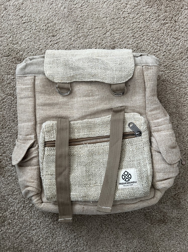 Mini Hemp Backpack Functional - Eco Friendly Unisex Mini, Freakmandu