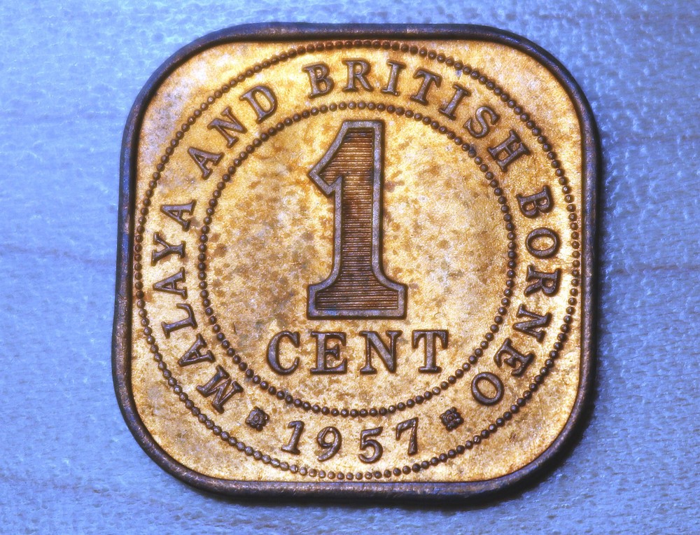 1957 Malaya & British Borneo 1 Cent