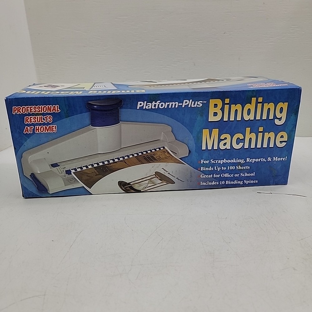 Platform Plus Binding Machine Scrapbooking Report Up to 100 Sheets Office School