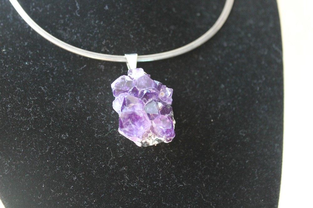 Amethyst Cluster Pendant from Brazil R256