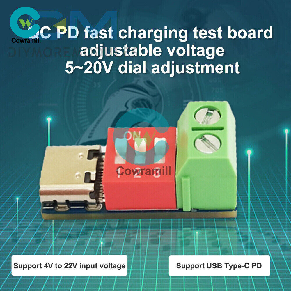 USB Type-C PD Trigger Board Module PD/QC Decoy Board Fast Charge Test Board