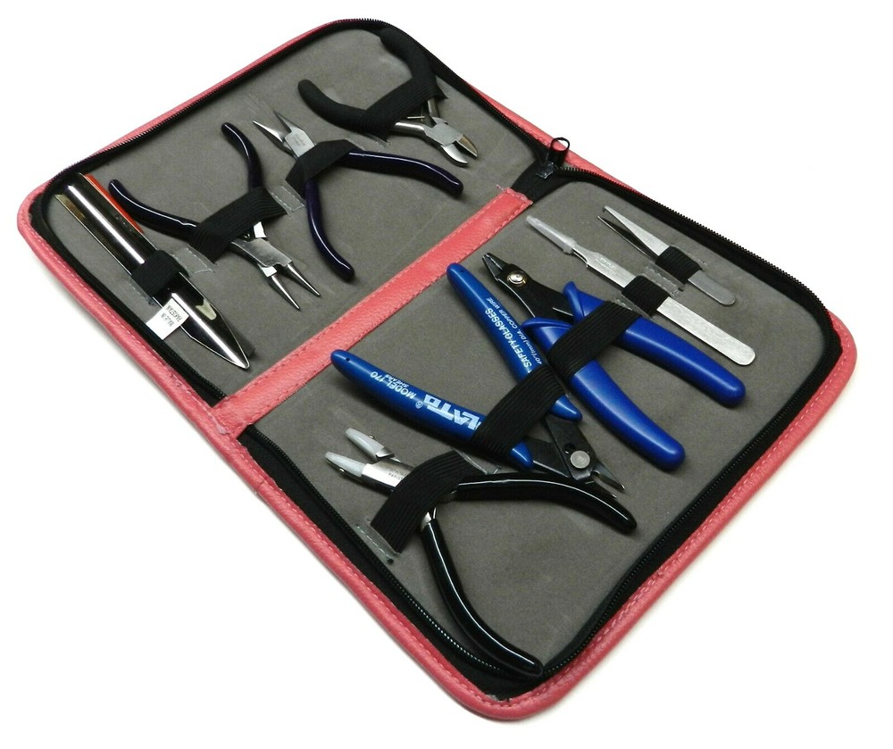 10pc Beading Tools Kit Jewelry Making Beading Tools Beaders Tools Set with Case