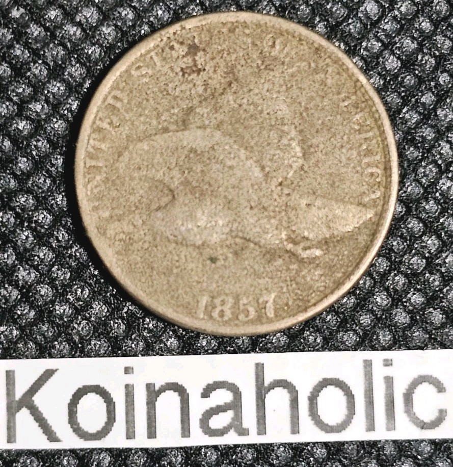 1857 Flying Eagle Cent Very Good, History In Your Hands, Pulled From Storage