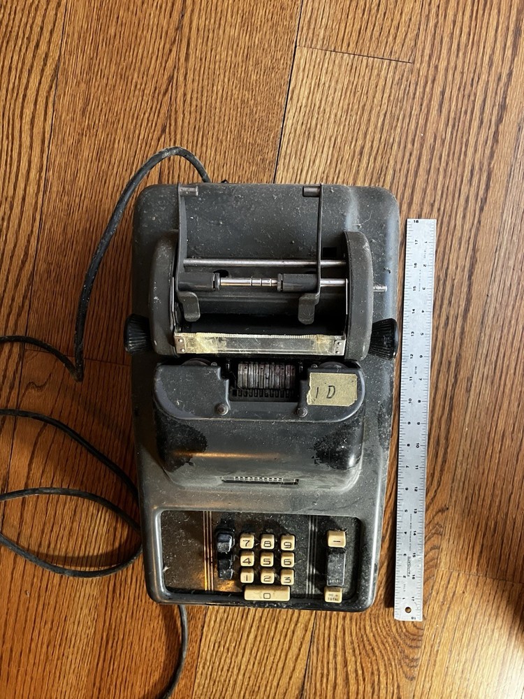 8.5 X 16in Heavy Vintage Adding Machine