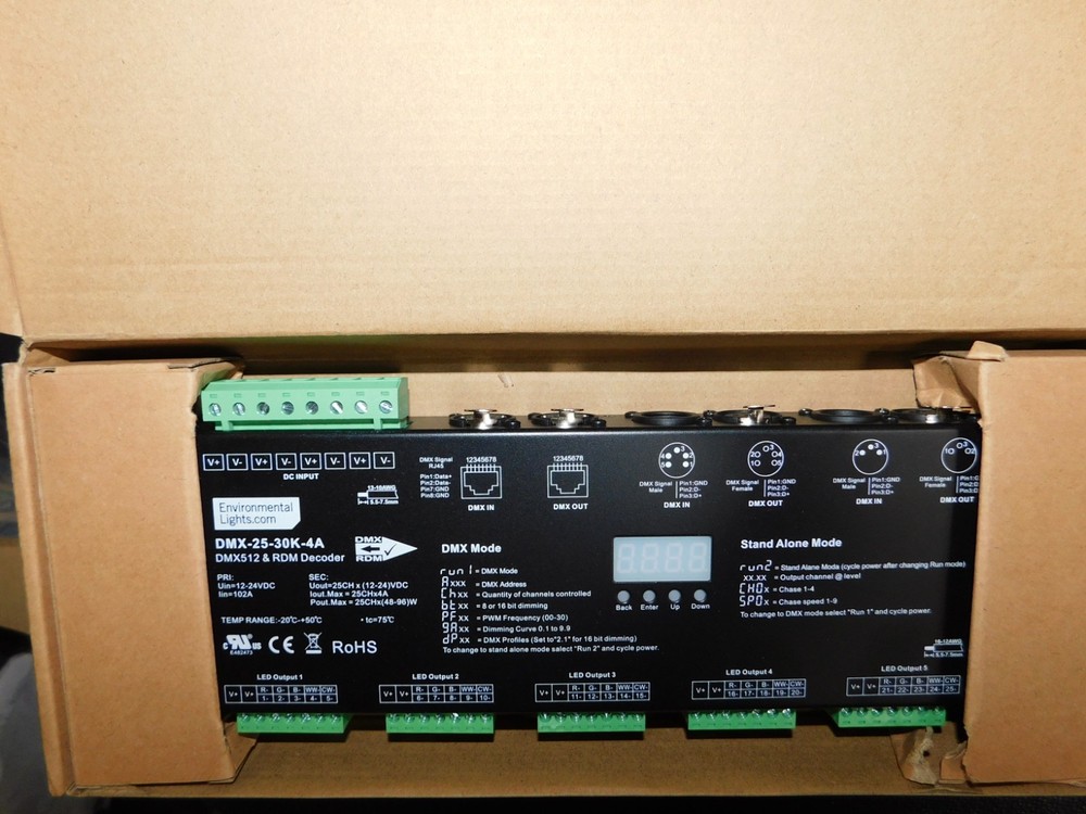 StudioPro 25 Channel DMX Digital Decoder - 4A per Channel