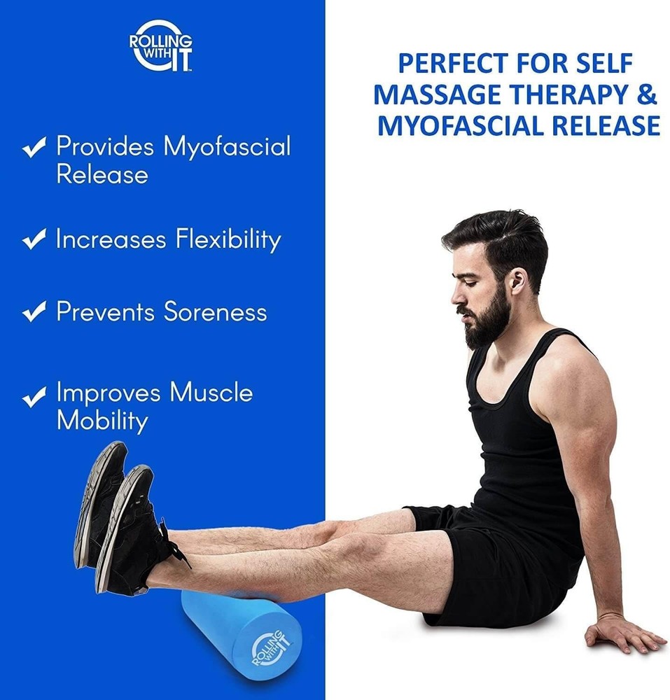 Foam Roller with High Density for Physical Therapy, Muscle Roller for Exercis...