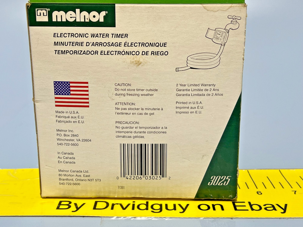 Melnor 3025 Electronic Aqua Timer; 4 Cycles