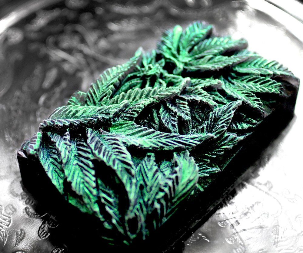 MARIJUANA SILICONE MOLD for soap making and other crafts