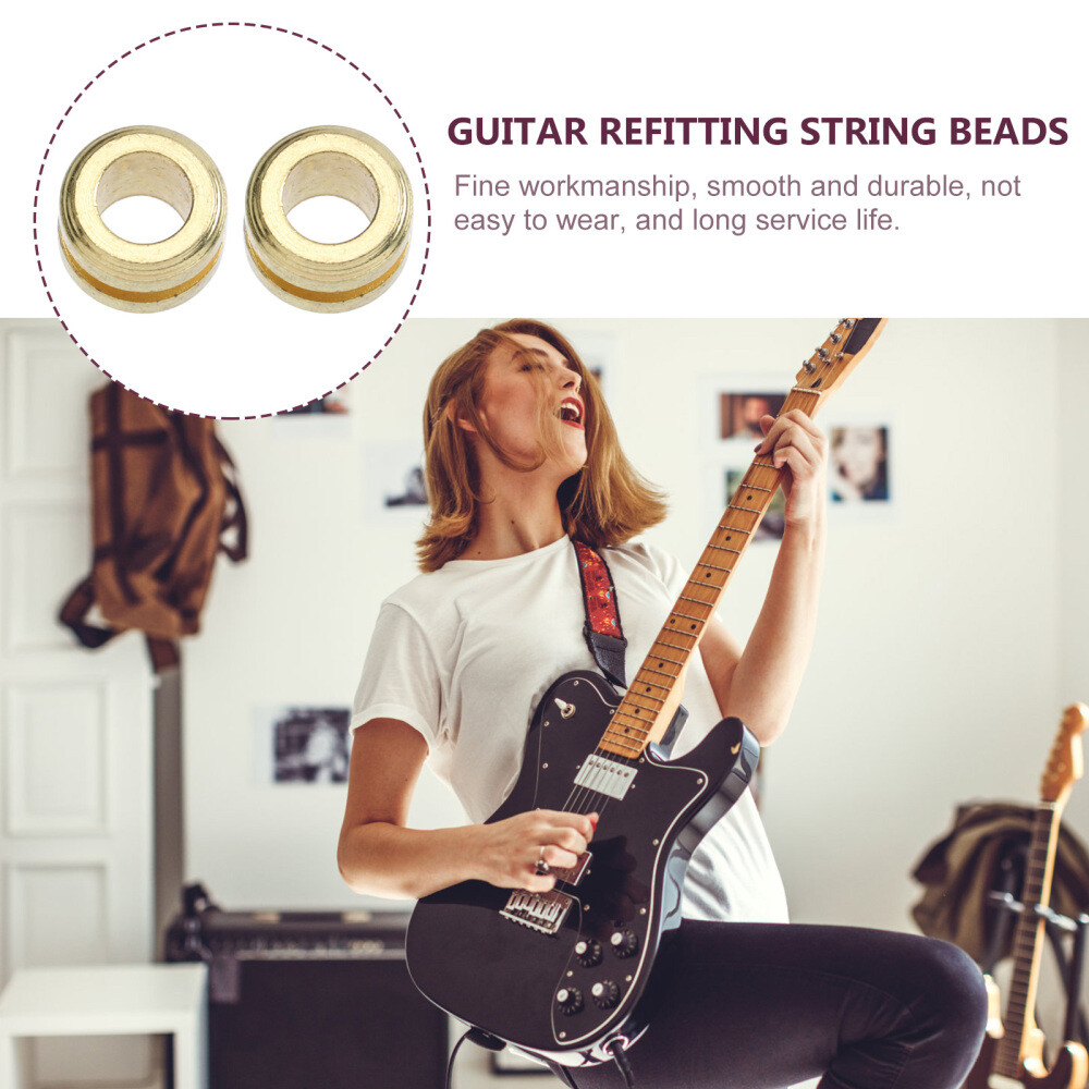 10PCS Folk Guitar String Beads Durable Guitar String Beads Guitar Replacing Part
