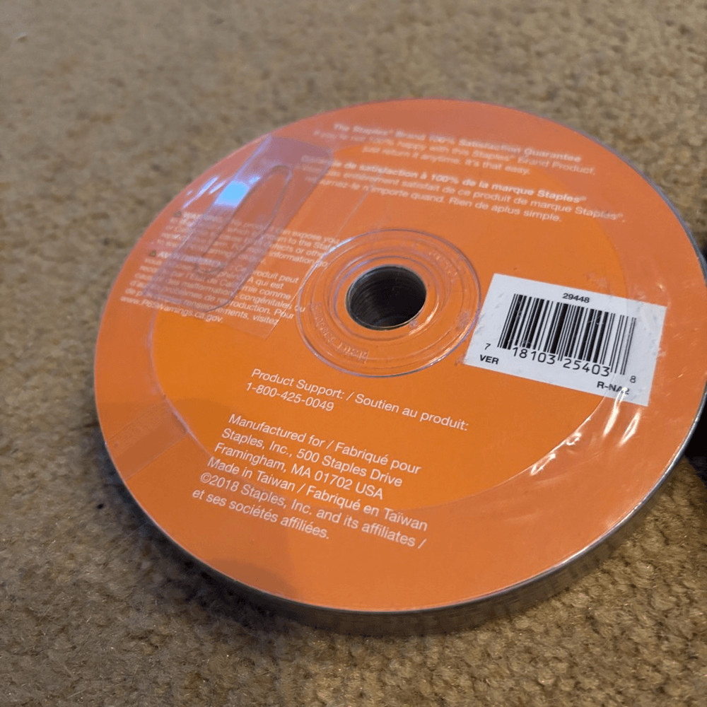 2 Staples DVD+R Recordable 10 Pack Disk Packs