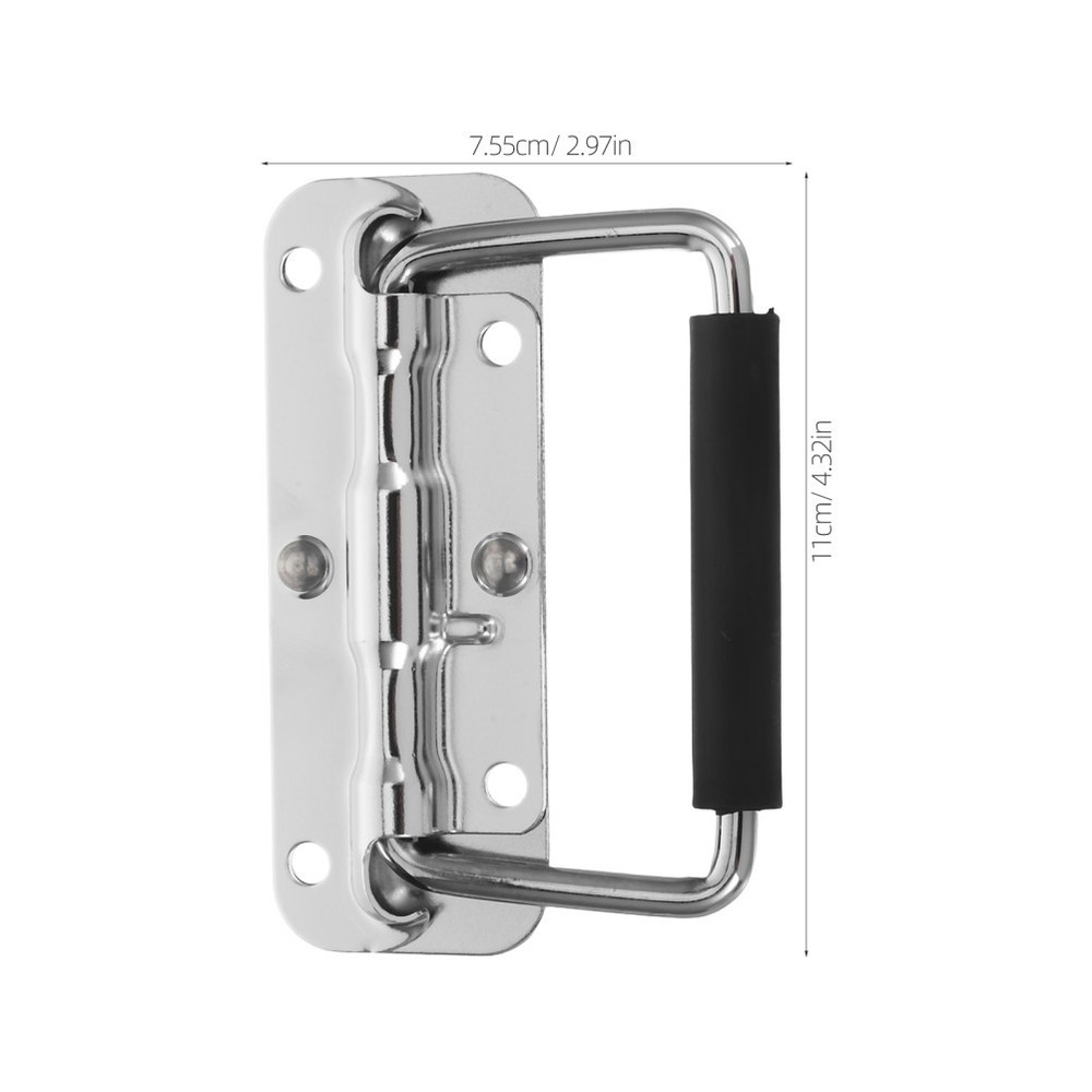 2 PCS Door Handle for Tool Box Aluminum Toolbox Cabinet Flight Case