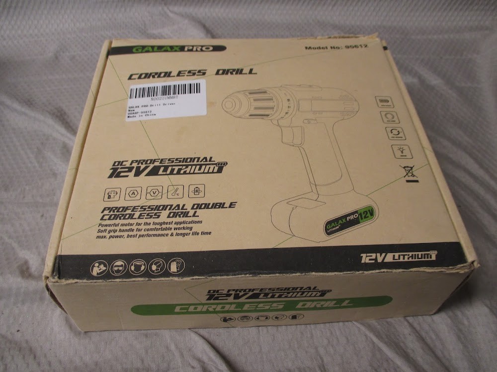 GALAX PRO Drill Driver Lightweight 12V 2 Speed Cordless Drill, Maximum Torque