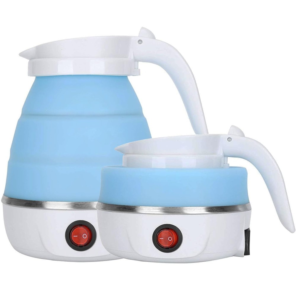 Travel Kettle Electric Small Foldable Portable Kettle,Silicone Collapsible He...
