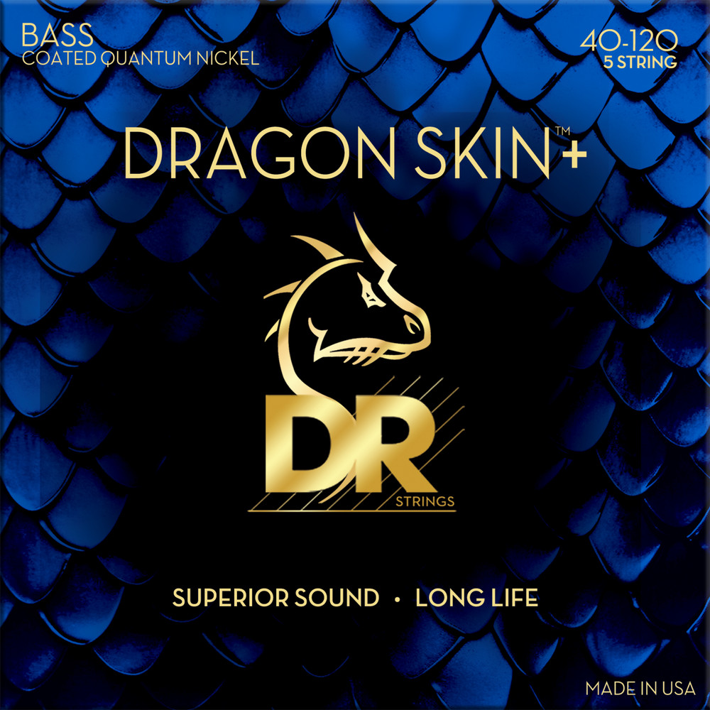 DR Strings DRAGON SKIN+ Bass Strings 5 String Light 40-120 [DBQ5-40]