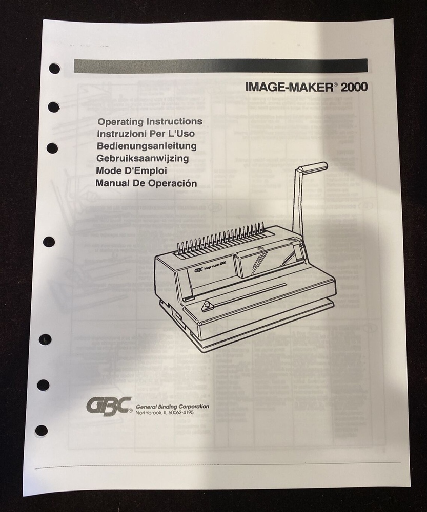 GBC Image-Maker 2000 Comb Binding Machine with 644 Combs + 450 Cover Sheets