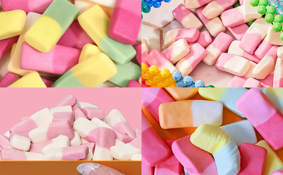 Squashies Fo Gummy Candies - Raspberry & Cre Flavored -