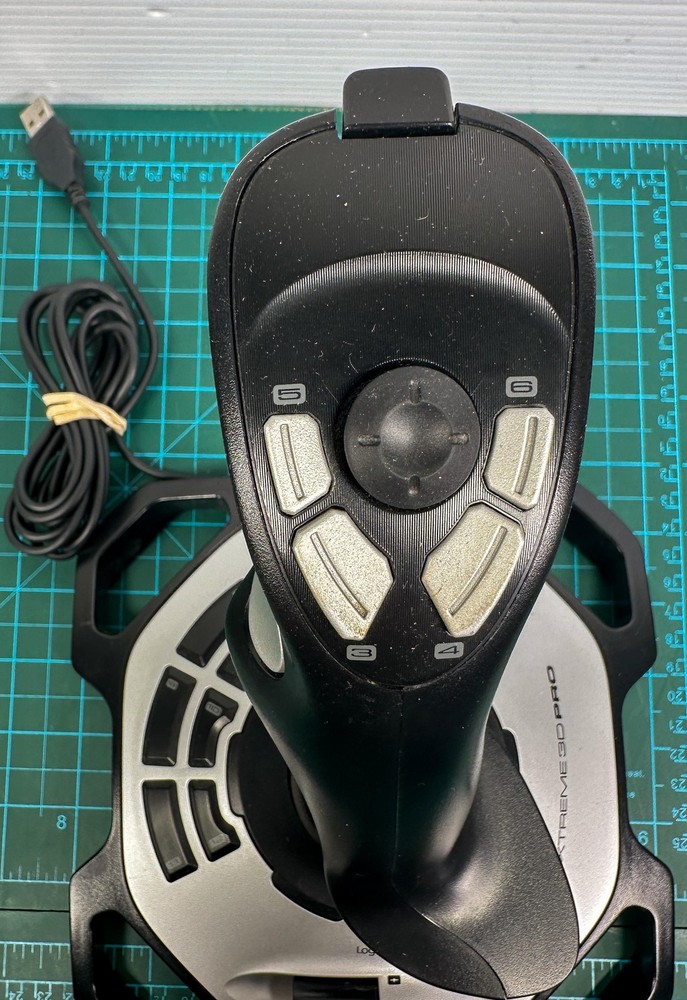 Logitech Extreme 3D Pro Gaming Flight Joystick USB Wired For PC TESTED WORKING