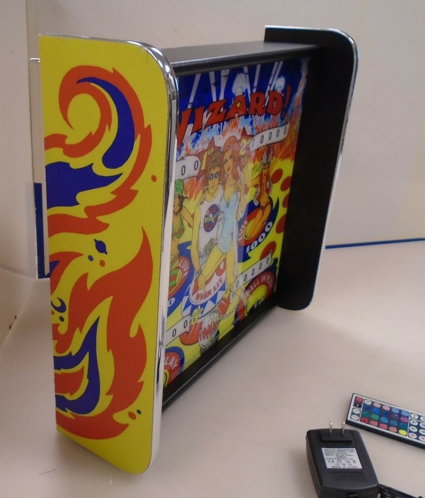 Bally Wizard Pinball Head LED Display light box