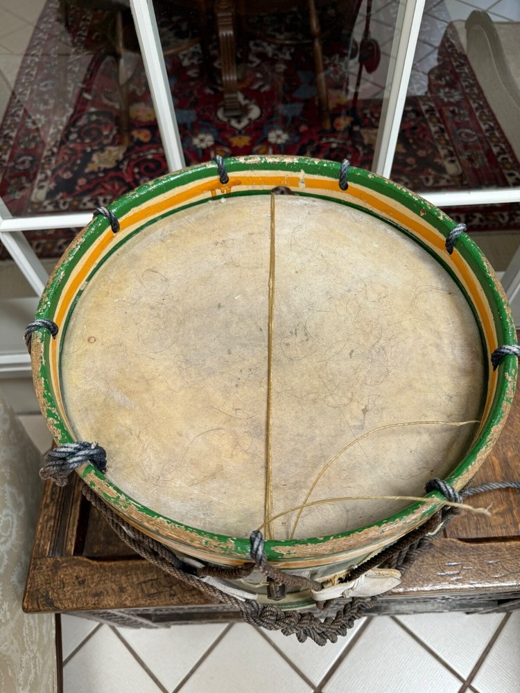 ENGLISH VICTORIAN REGIMENTAL DRUM 15”