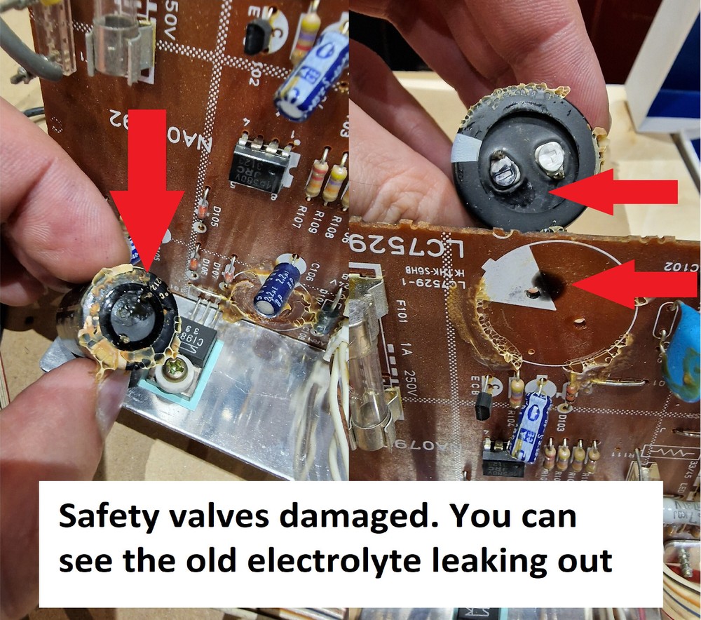 Power Amplifier NAD 2600A Repair KIT - all capacitors
