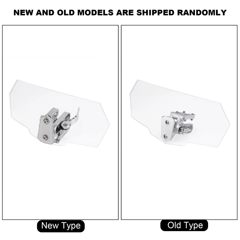 Motorcycle General Adjustable Windscreen Wind Deflector Windshield Sturdy