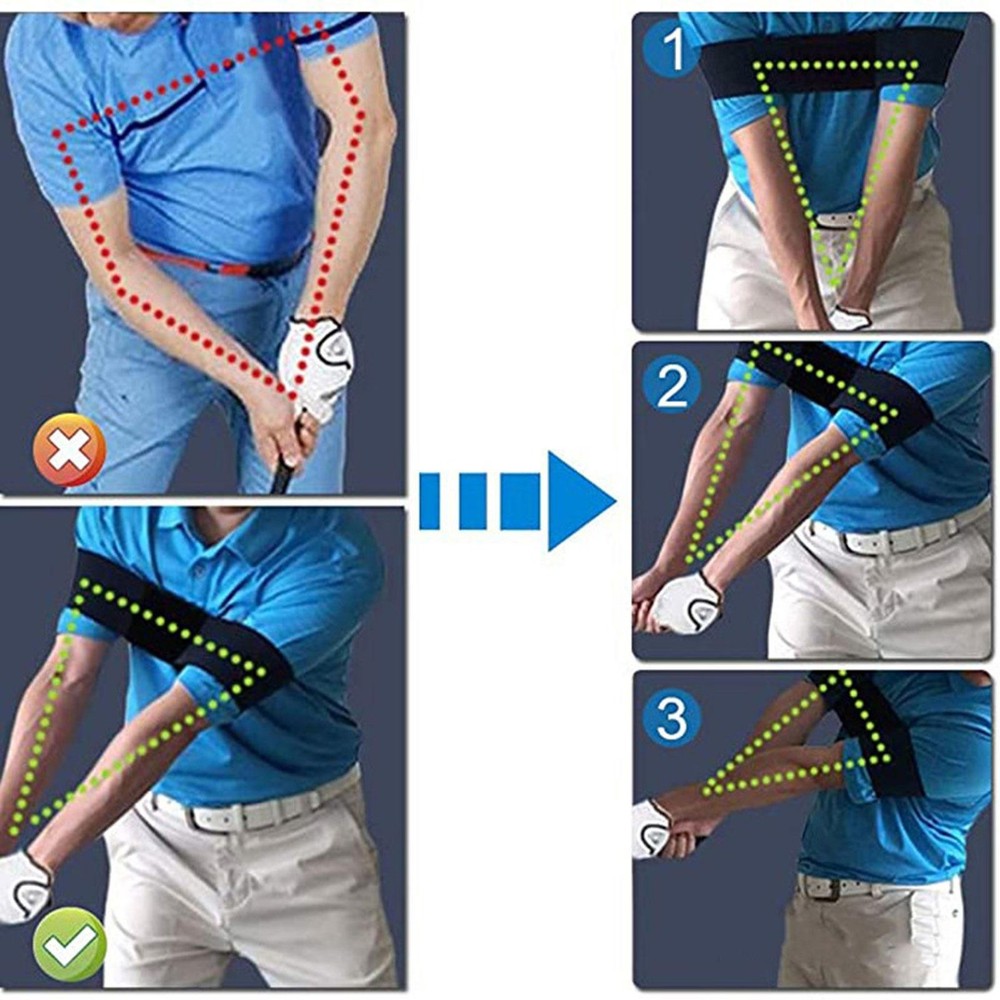 Golf Swing Trainer - Swing Correcting Arm Band - Swing Training Aid