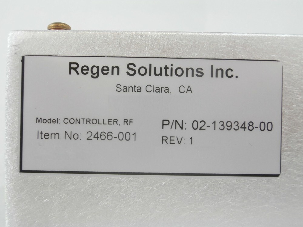 Regen Solutions 2466-001 RF Controller Module Novellus 02-139348-00 Working