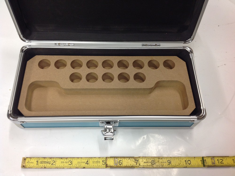 EMPTY ERI Blue 14-Place Collet & Tool Holder Case. NEW