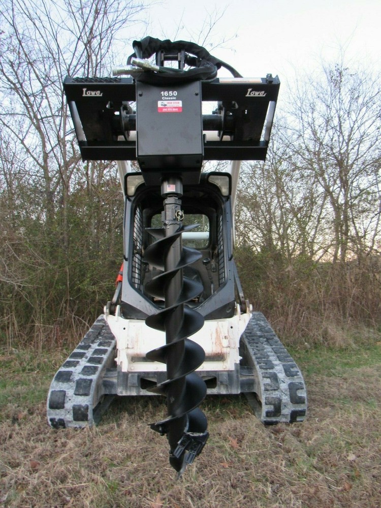 Lowe 1650 Hex Auger Drive Attachment with 9" Wide Bit Fits Skid Steer Loader