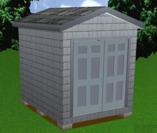 8x10 Storage Shed Plans Package, Blueprints, Material List & Instructions