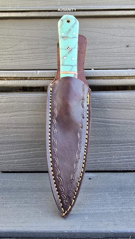 V42 Custom Handmade Double Edge Fixed Blade Dagger Knife