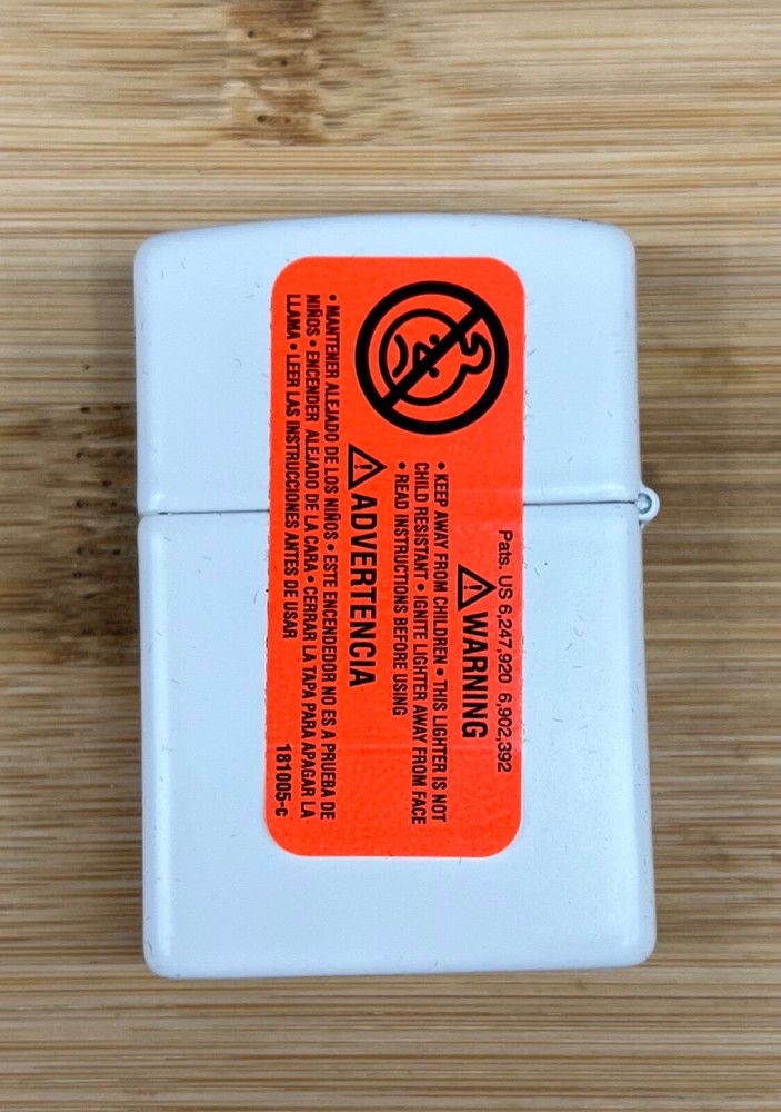 Zippo Lighter - Personalized Message Engrave White Matte Windproof Lighter #214