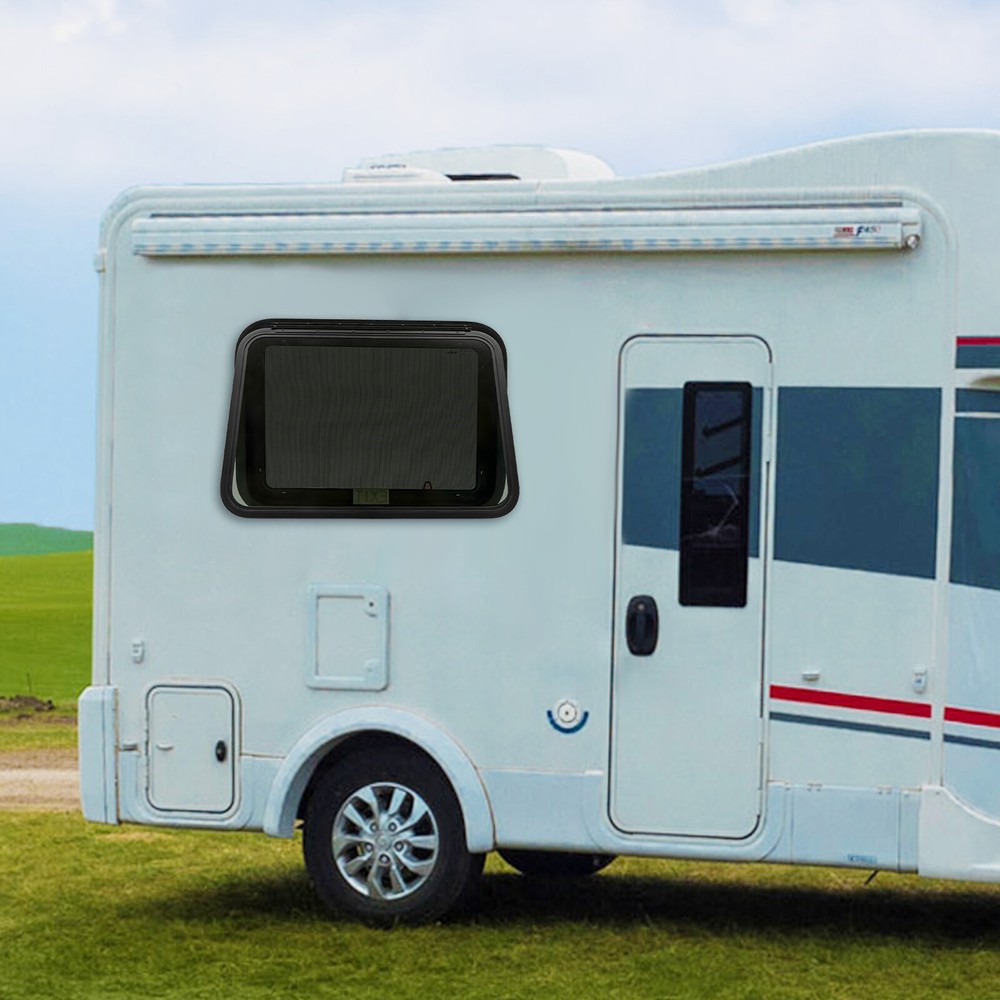 RV Push Out Window Trailer Exit Window Rectangular Caravan Venting Window 90°