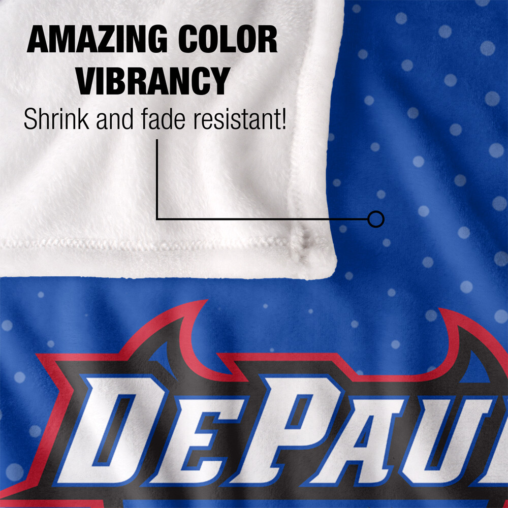 Depaul University Logo Dots Silky Touch Super Soft Throw Blanket