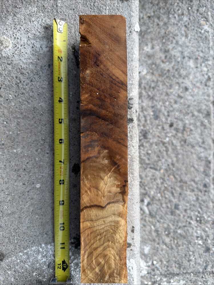 English Walnut Handle Blank Billet Figured A15