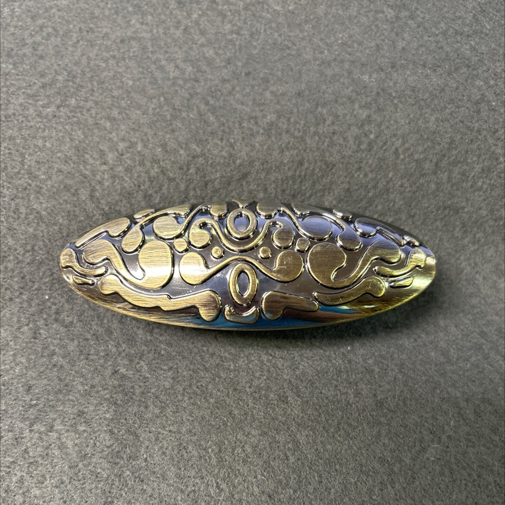 Scroll Knob Pull Antique Brass